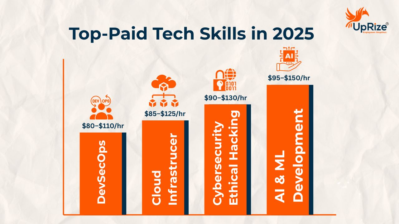 Top Paid Tech Skills in 2025 Top Paid Tech skills Infographics